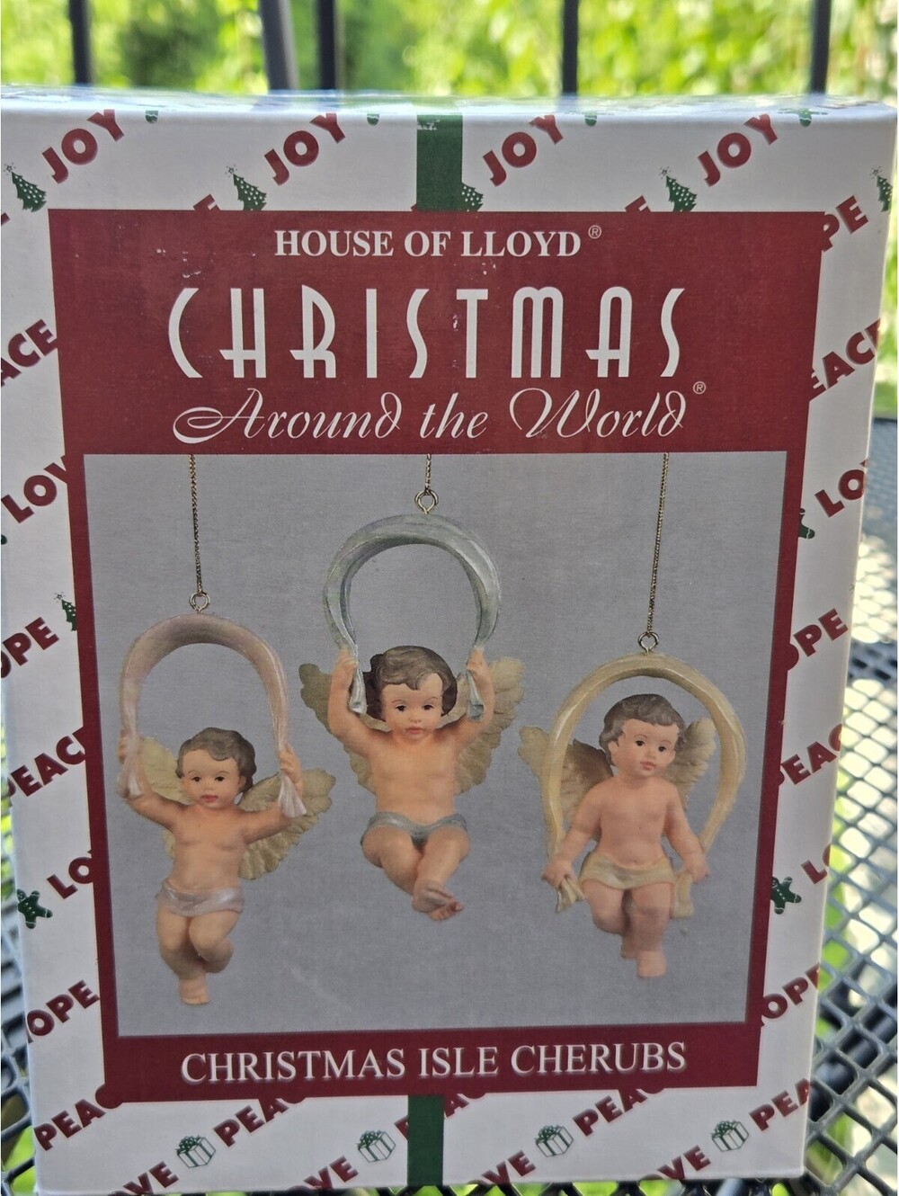 Vintage House of Lloyd Christmas Around the World 3 Isle Cherubs Angels Ornament